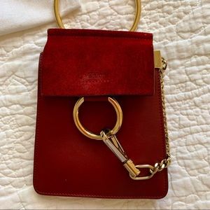 Chloe Faye Mini Crossbody Bag - Maroon